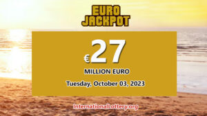 2023年9月29日的EuroJackpot头奖结果为下次抽奖的奖金为2700万欧元。